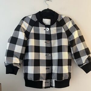 3.1 Phillip Lim Women's Gingham Jacquard Bomber - White Sand